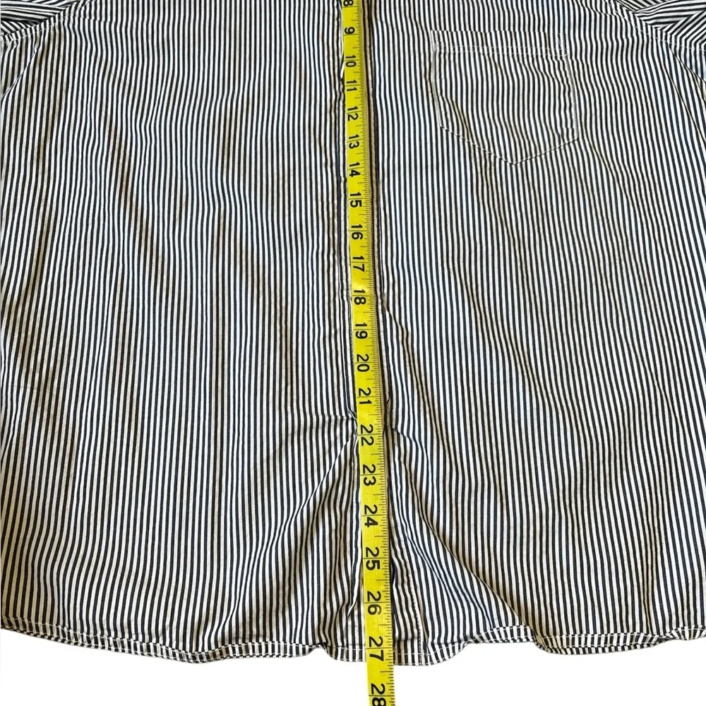 J. Crew blue/white striped dress shirt - Picture 14 of 15